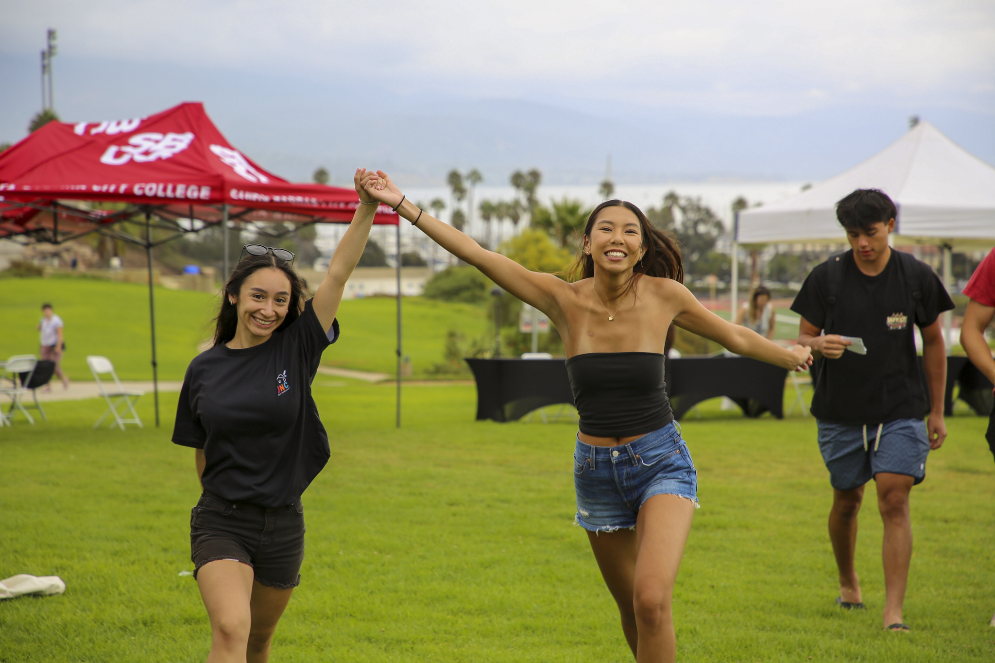 bnc team running smiling