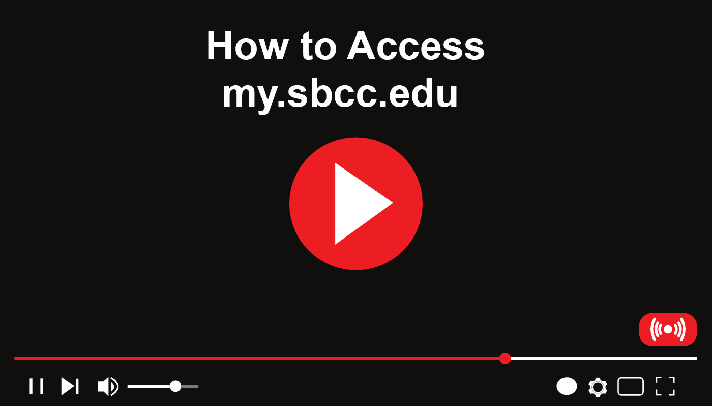 how to log into my.sbcc.edu title card